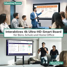 Xoro MeetingPad 65 Zoll interaktives Whiteboard Grau
