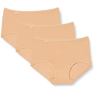 SLOGGI »24/7 Cotton Midi C3P«, (3er Pack), Elastikbund mit Spitze, blickdicht, weiche Baumwollmischung sloggi beige