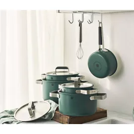 Zwilling Pure Topf-Set 5-tlg. 3 x Kochtopf (16 cm + 20 cm + 24 cm) + Bratentopf 20 cm + Stieltopf 16 cm