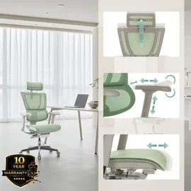 HJH Office Ergohuman Slim G Gen2 Netzstoff Grün
