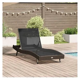 vidaXL Sonnenliege 197 x 70 x 82 cm Braun