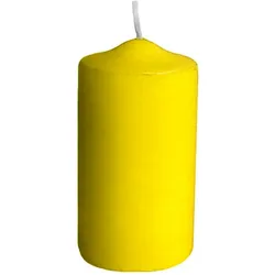 10x Stumpenkerze Ø 60 x 120 mm 30 Stunden Brenndauer gelb