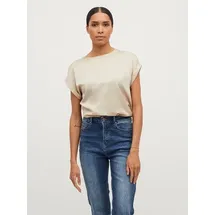 VILA VIELLETTE S/S Satin Top Beige 44