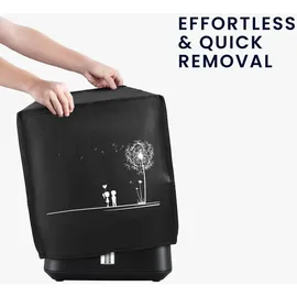 kwmobile Abdeckhaube für Heißluftfritteuse 6,2L schwarz