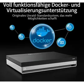 LincPlus LincStation N1 6-Bay NAS Server | 16GB RAM | 128GB eMMC | 2X SATA HDD + 4X M.2 NVMe SSD | Intel Celeron Quad-Core | 2.5GbE | 4K HDMI | 2 Jahre Garantie | Network Attached Storage (Diskless)
