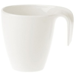 Villeroy & Boch Tasse Flow Kaffeebecher, Porzellan weiß