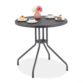 Relaxdays Gartentisch Ø: 80 cm,