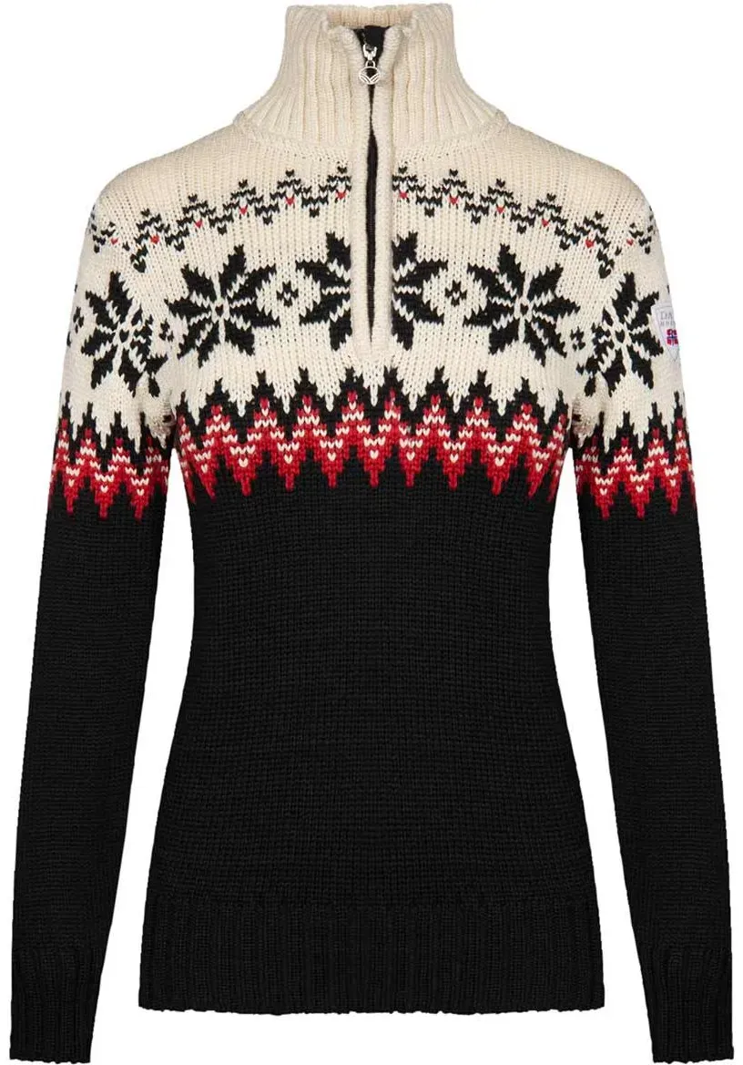 Dale of Norway Myking Fem Sweater black raspberry offwhite (F00) L