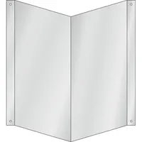Industrial Quality Supplies Nasenschild Wandmontage für vier Symbole, Typ: