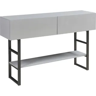 [en.casa] Konsolentisch Varberg 75x120x30 cm Hellgrau