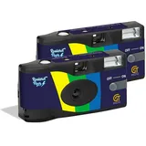 GT Photo - Pack 2 x Einwegkamera Realishot Flash – 27 Fotos – Schwarz