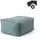 mokebo Pouf 40 x 40 x 40 cm Himmelblau