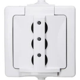 Kopp Schuko-Steckdose Aufputz IP44 Arktis 1 St.