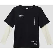 s.Oliver Jersey-Longsleeve in Layering-Optik - schwarz - 134/140