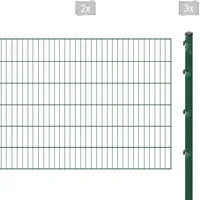 Arvotec Einstabmattenzaun ARVOTEC "ESSENTIAL 120 zum Aufschrauben", grün (dunkelgrün), H:120cm, Stahl, Kunststoff, Zaunelemente, Zaunhöhe 120 cm, Zaunlänge 2 - 60 m