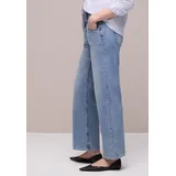 STREET ONE High Waist Wide Leg Jeans im Loose Fit light Blue wash, 27, - 27W / 26L