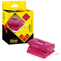 IDENA Locher aus Metall pink für 20 Blatt