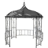 MCW Pergola Cabrera Ø 3 m grau