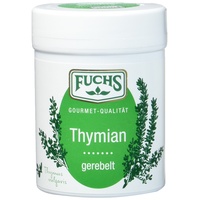 FUCHS Thymian gerebelt, Thymian getrocknet und gerebelt (aromatische Kräuter in Dose), 3er Pack (3 x 25 g)