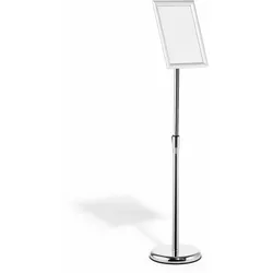 Durable 479823, Informationsstand, A4, Aluminium, Kunststoff, Stahl, Silber, Hor