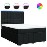 vidaXL Boxspringbett 140 x 200 cm Schwarz