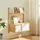 [en.casa] Wandregal Tingvoll 85 x 65 x 34 cm Beige