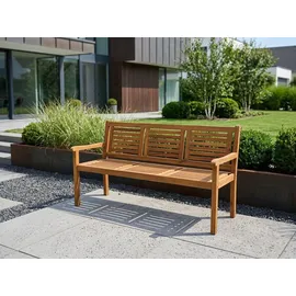 prestige home living outdoor 3-Sitzer Gartenbank 153 x 90 x 57 cm Braun