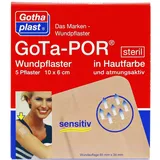 Gothaplast Gota-Por Wundpflaster steril 60 x 100 mm hautfarben 5 St.