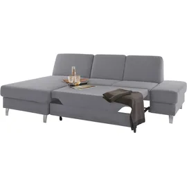sit&more Ecksofa »Clio L-Form« wahlweise mit Bettfunktion oder Vorziehsitz und Bettkasten, Federkern