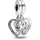 Pandora Puzzleteil Herzen Silber 792239C01