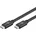 goobay 66508 USB 3 0 USB-C USB-C Stecker 2 00 m Schwarz
