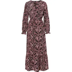 bonprix Bedrucktes Maxikleid, schwarz, 50