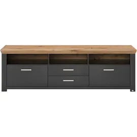 Set One by Musterring TV-Lowboard York Dekor Graphit / Eiche