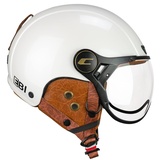 CGM EBI Skihelm Unisex Erwachsene, Perlweiß, L