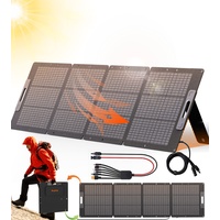 Rophie 200W SolarPanel, Faltbares Solarpanel Monokristalline Solarmodul mit MC-4 Ausgang für Powerstation, 5.4KG Ultraleicht, Einstellbare Kickständer, IPX67 Solar Panel für Camping, Reise, Balkon