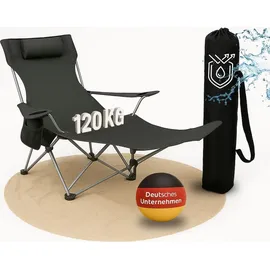 Coemo Campingstuhl Schwarz