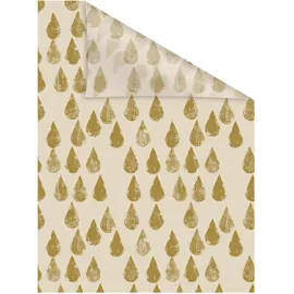 Lichtblick Fensterfolie selbstklebend, Sichtschutz, Golden Drops - Gold B/L: ca. 100x130 cm
