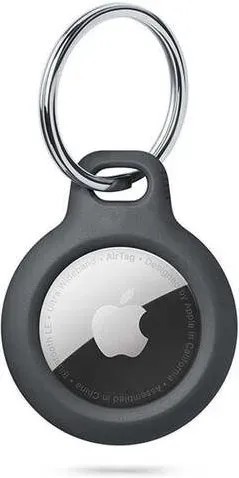 Tech-Protect Rough Case für Apple AirTag mit Tragering – Schwarz
