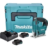 Makita Makita, JV 101 DSAJ Akku Stichsäge, 12 V max. 65 mm + 2x Akku 2,0 Ah + Ladegerät + Makpac