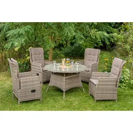 Merxx Riviera Hochlehner 83 x 66 x 110 cm grau