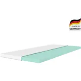 Älgdröm, Topper Belize, Topper 90x200, 140x200, 180x200 cm, in 2 Härtegraden, 9 cm hoch, Kaltschaum, Matratze, Boxspringbett, Allergiker geeignet (Hausstauballergiker) 160 cm x 200 cm x 9 cm