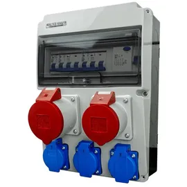 WALTER-KRAFT Baustromverteiler 32A 16A 3x230 Steckdose Bals