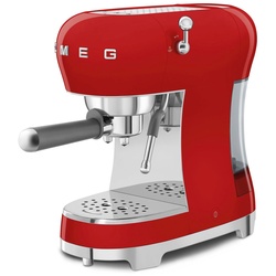 ECF02RDEU Espressomaschine mit Siebträger im 50er Jahre Retro Design
