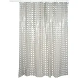 MSV Duschvorhang Melanie 180 x 200 cm braun