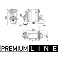 Mahle CI 553 000P Ladeluftkühler u.a. passend für MERCEDES