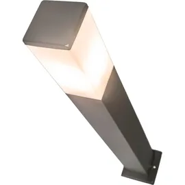 QAZQA Moderne Außen-Pollerleuchte Edelstahl 80 cm IP44 Lieferumfang: E27 LED weiß