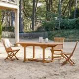 Tikamoon Capri Gartentisch 160 x 0 x 0 cm Braun