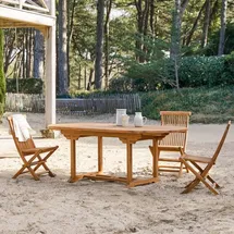 Tikamoon Capri Gartentisch 160 x 0 x 0 cm Braun