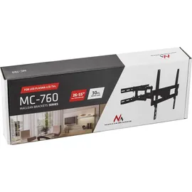 Maclean Brackets Maclean MC-760 (Wand, 30 kg, 32" - 55"), TV Wandhalterung Schwarz