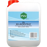 Pvu Milbenspray 2 Liter | Milbenspray für Matratzen | Milbenspray gegen Krätze | Hausstaubmilben bekämpfen | Spinnenmilben | Anti Milben Spray | für Innen & Aussen...